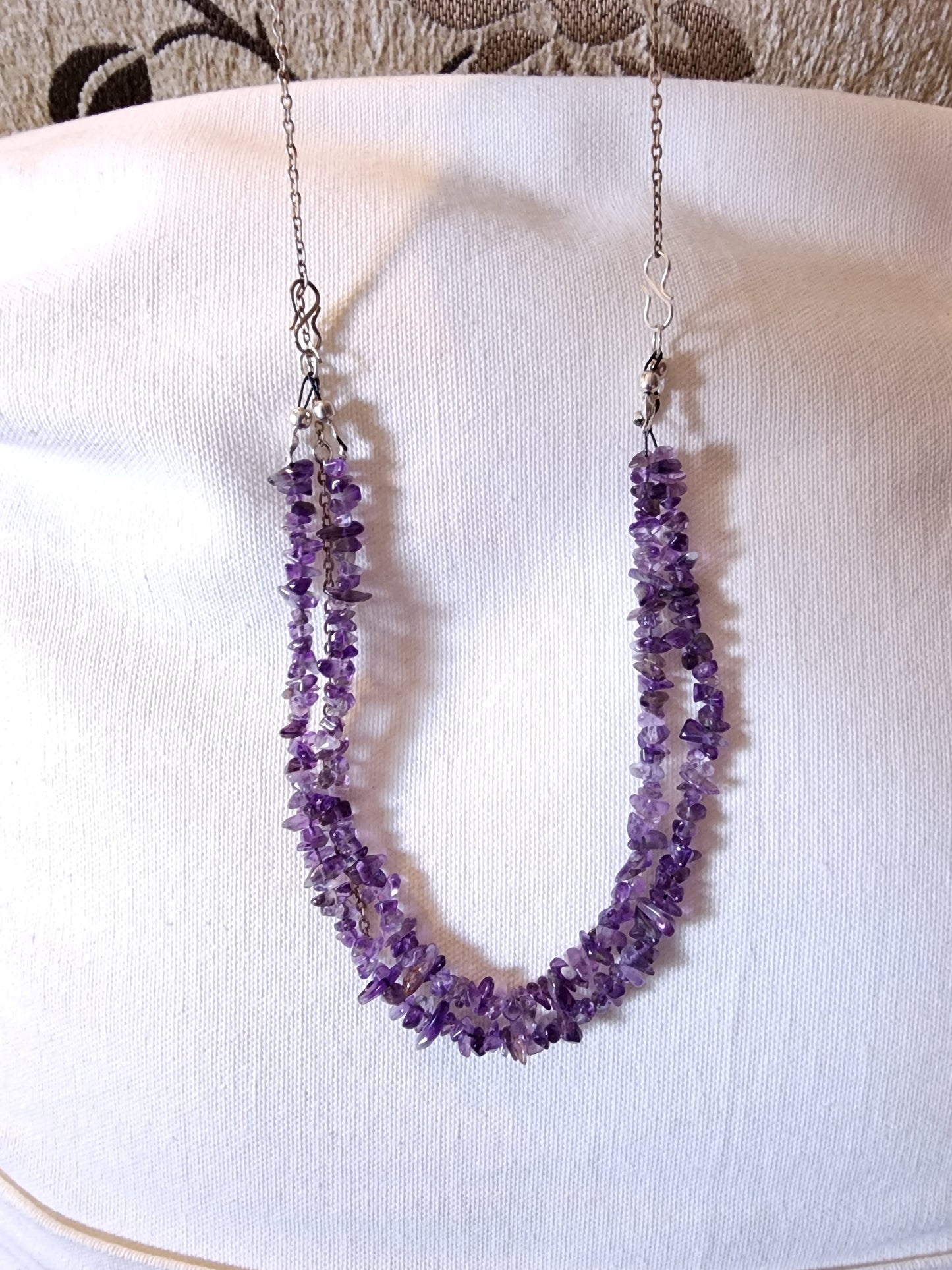 Amethyst Doubke Layered Neck Piece