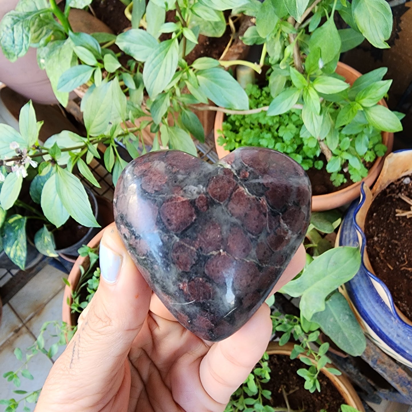 Ruby Zoisite Heart