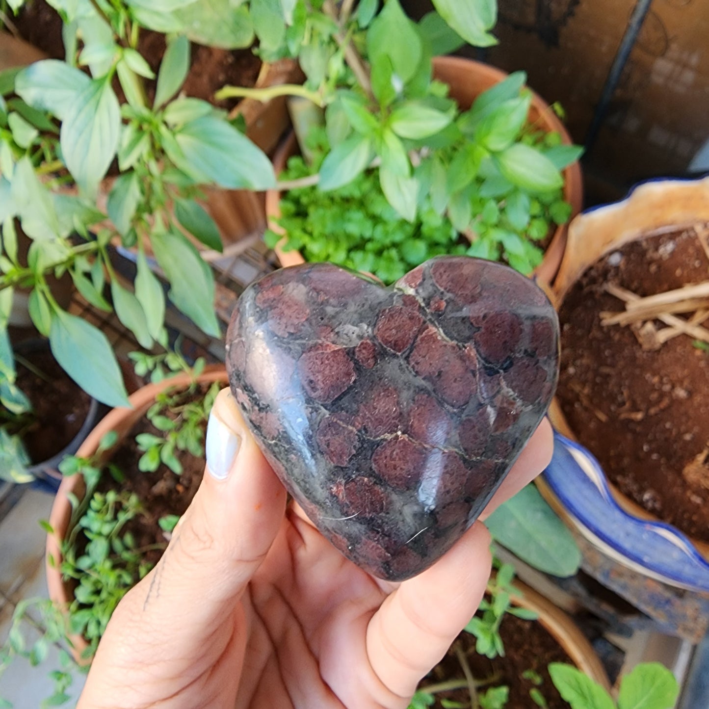 Ruby Zoisite Heart