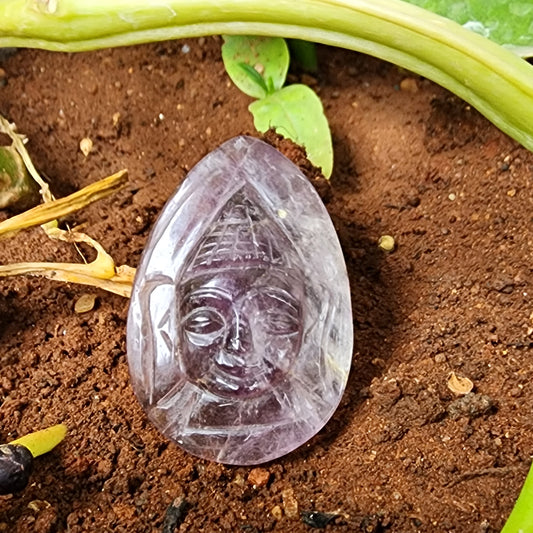 Amethyst Buddha Cabochon