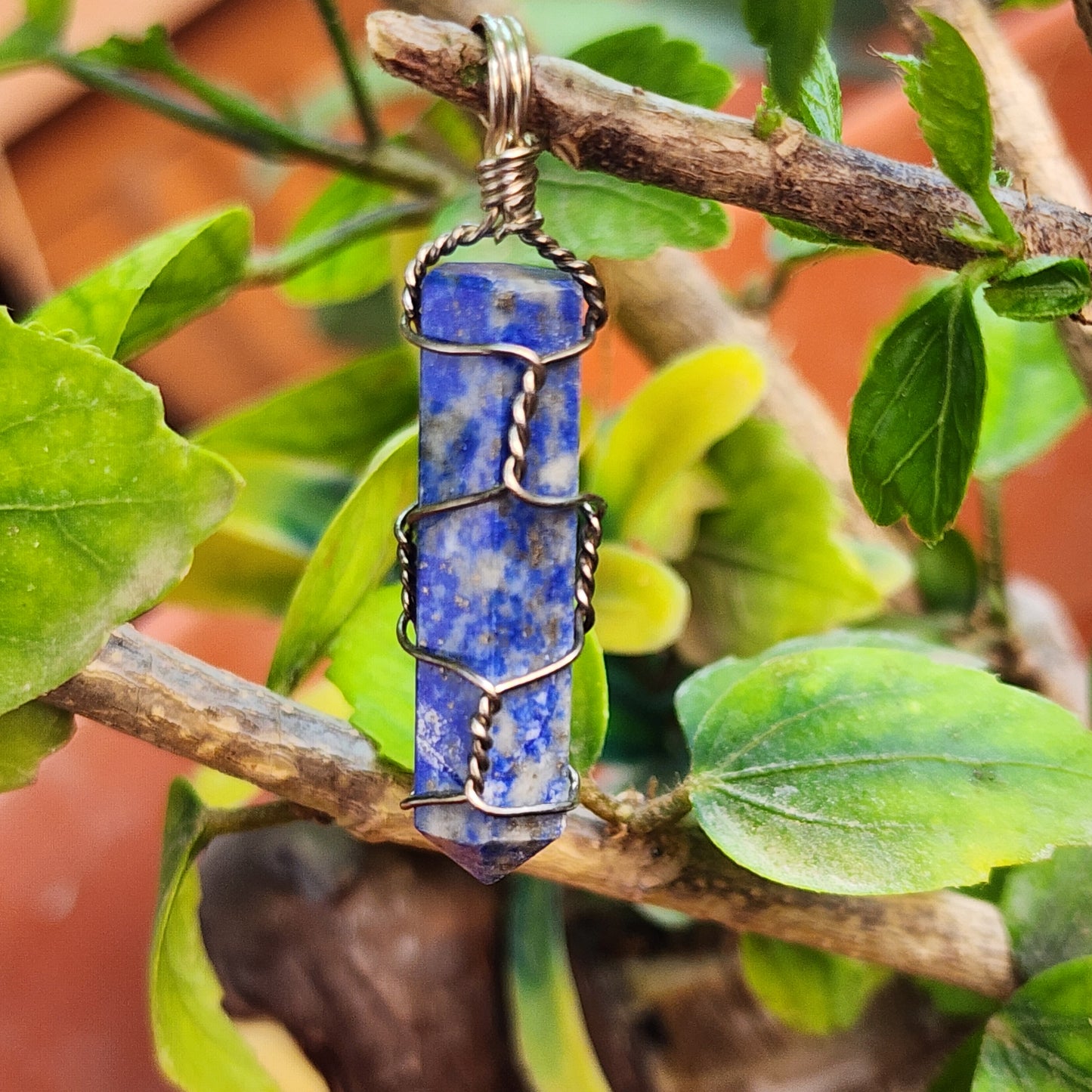 Lapis Lazuli Point Pendant