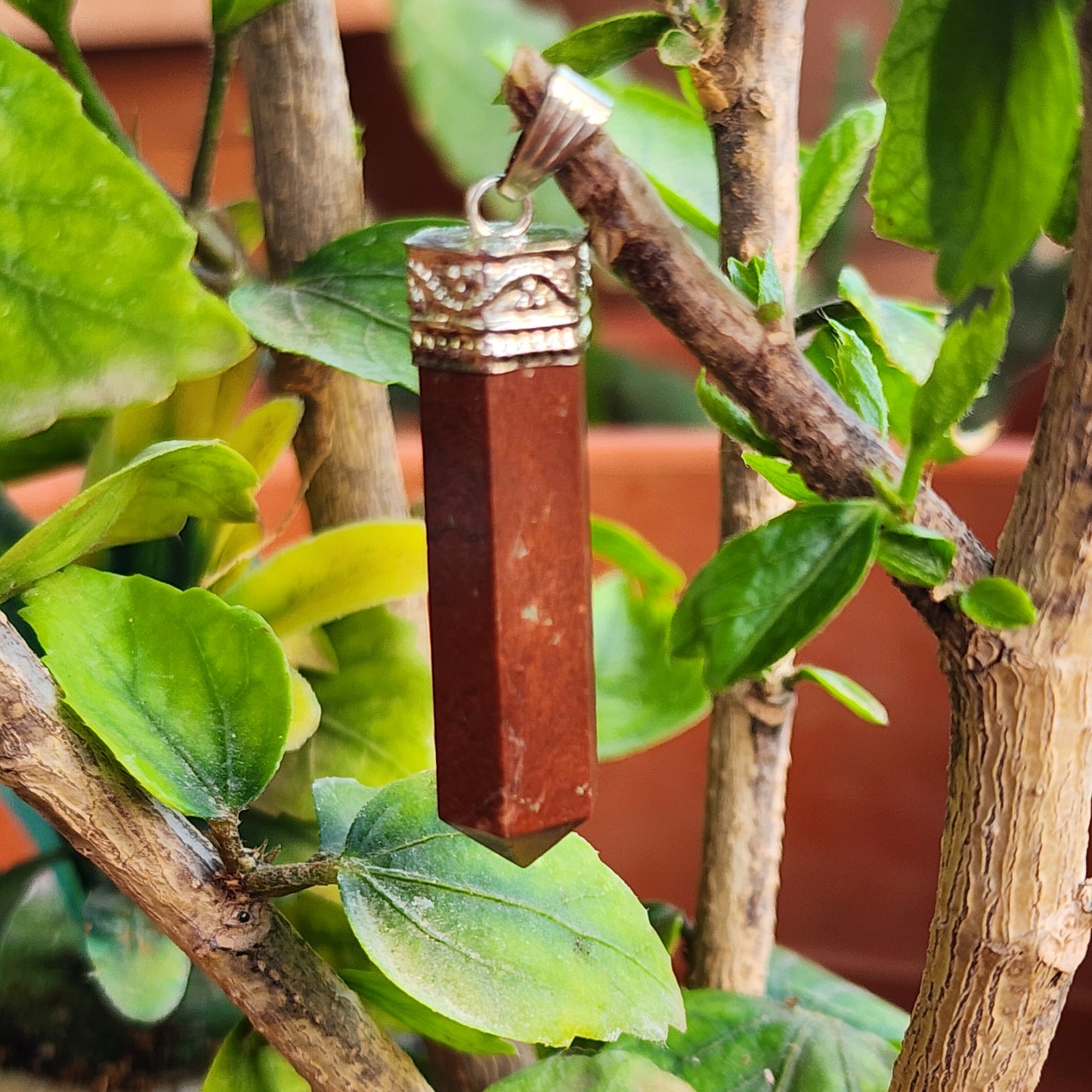 Red Jasper Point Pendant