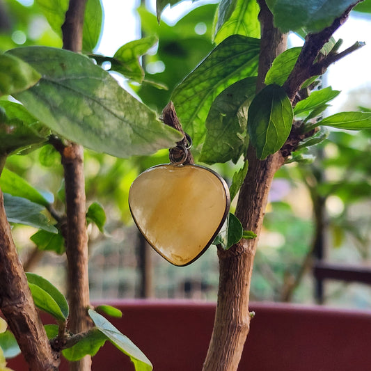 Yellow Aventurine Heart Pendant