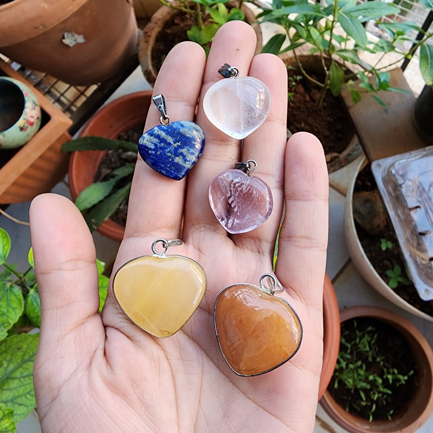 Yellow Aventurine Heart Pendant