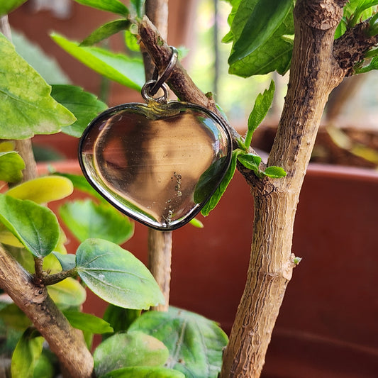 Smoky Quartz Heart Pendant