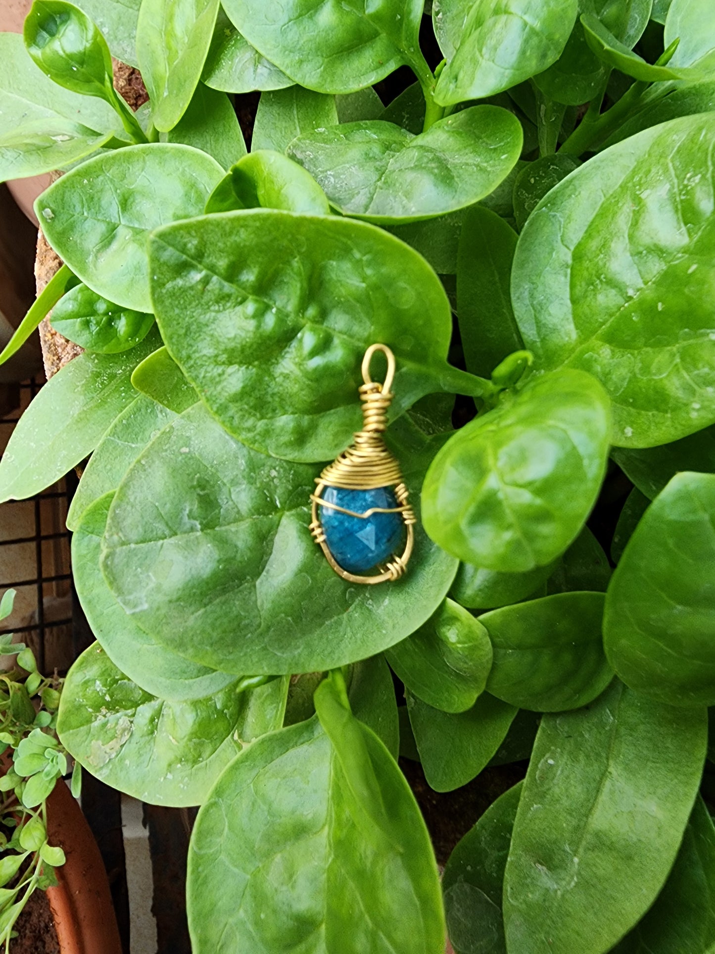 Apatite Gem Grade Pendant