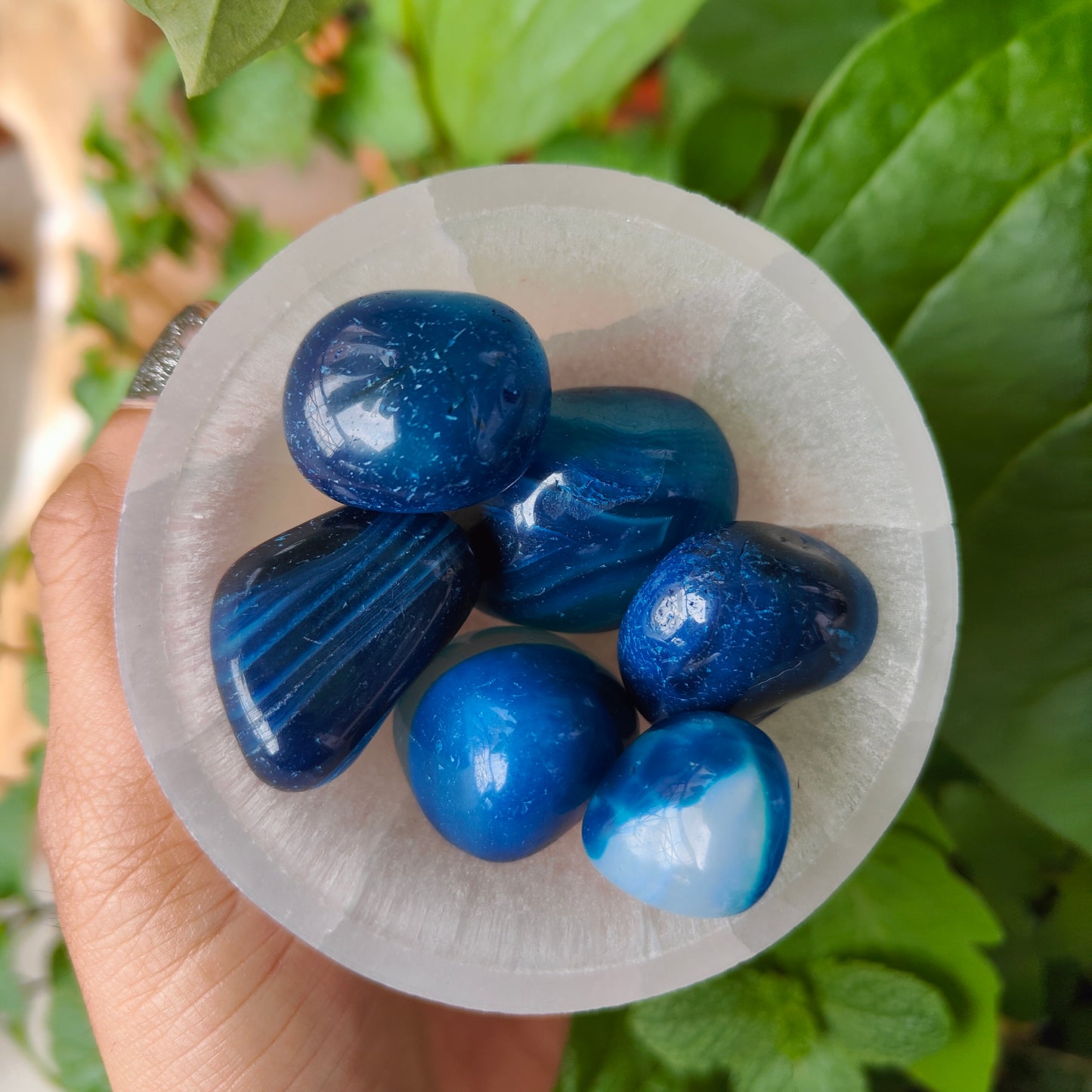 Blue Agate Tumbles