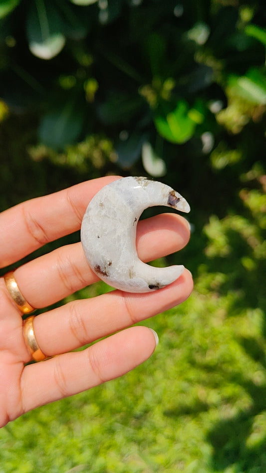 Moonstone moon Cabochon