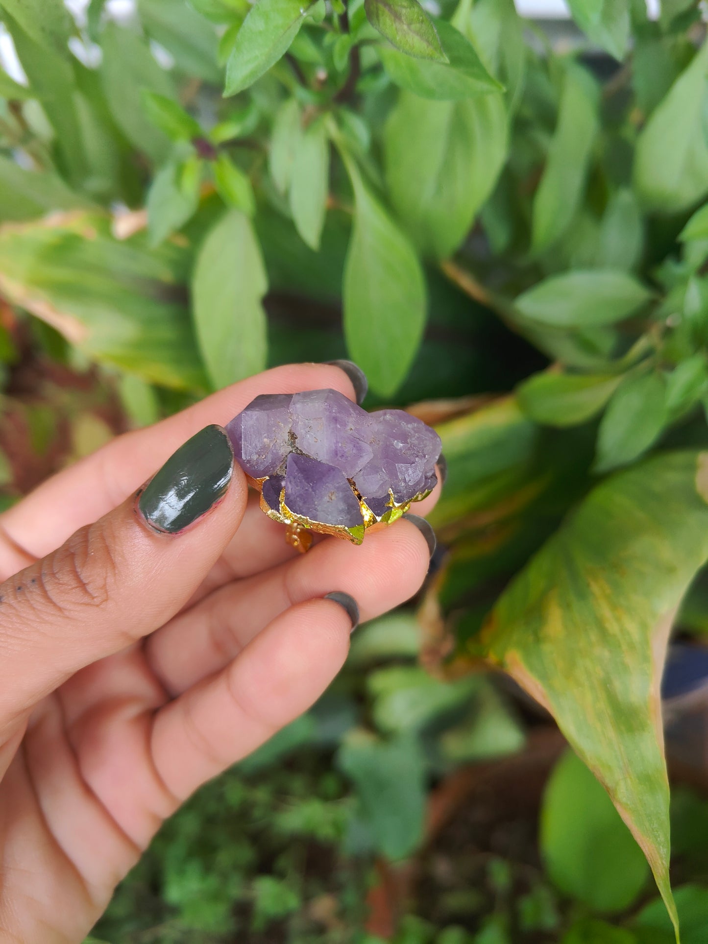 Light Amethyst Raw Pendant