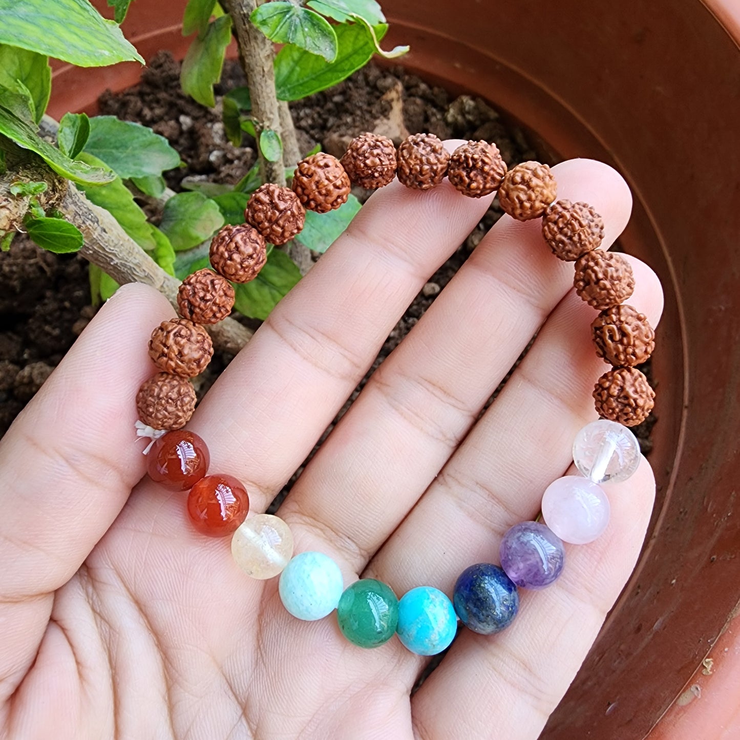 Rudraksh 7 Chakra Bracelet